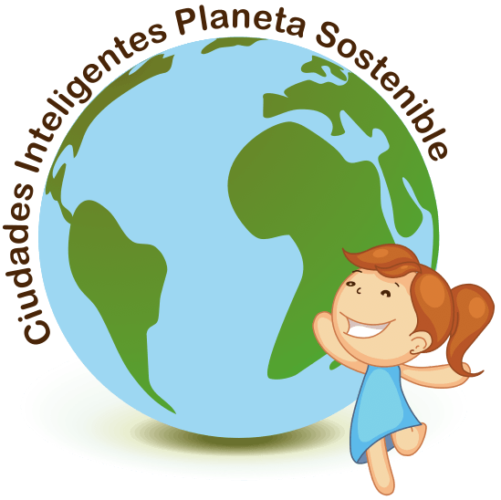 Logo del proyecto Ciudades inteligentes, Planeta sostenible